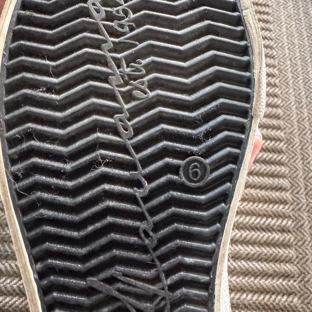 Vintage Havana Womens Glitter Star Sneaker in Beige - Picture 8 of 8